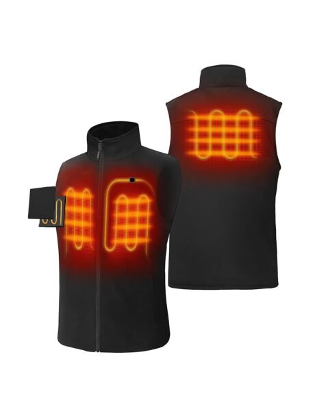 Unisex Electric 11 Areas Heated Fleece Vest + Free Thermal Gloves